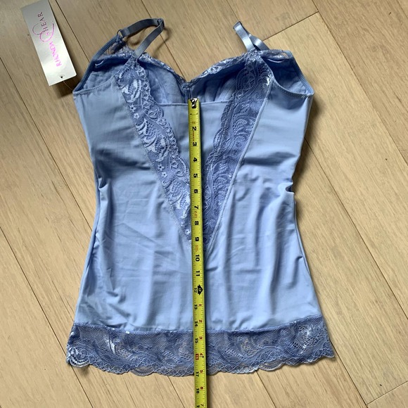Rhonda Shear Camisole Lace Shaper Lingerie in Blue - Woman's Large NWT - Picture 8 of 14